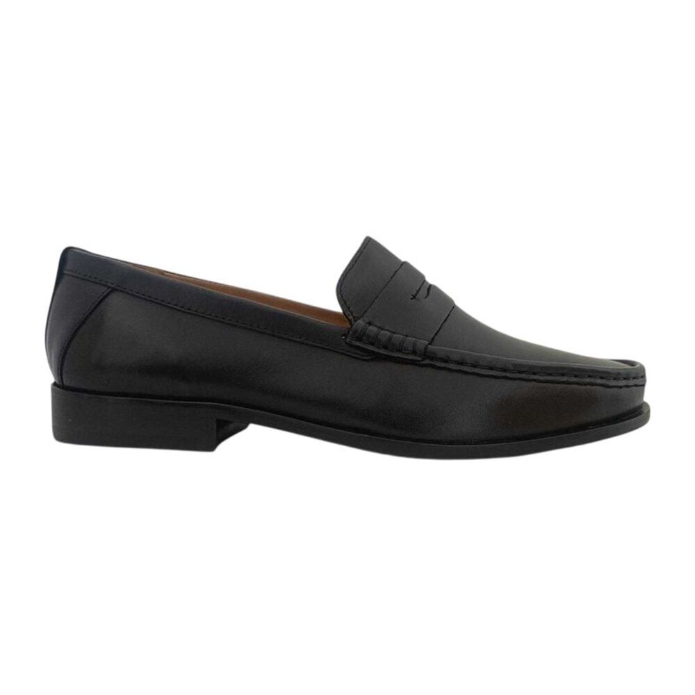 Firetrap Mens The Sovereign Leather Penny Loafers / Black